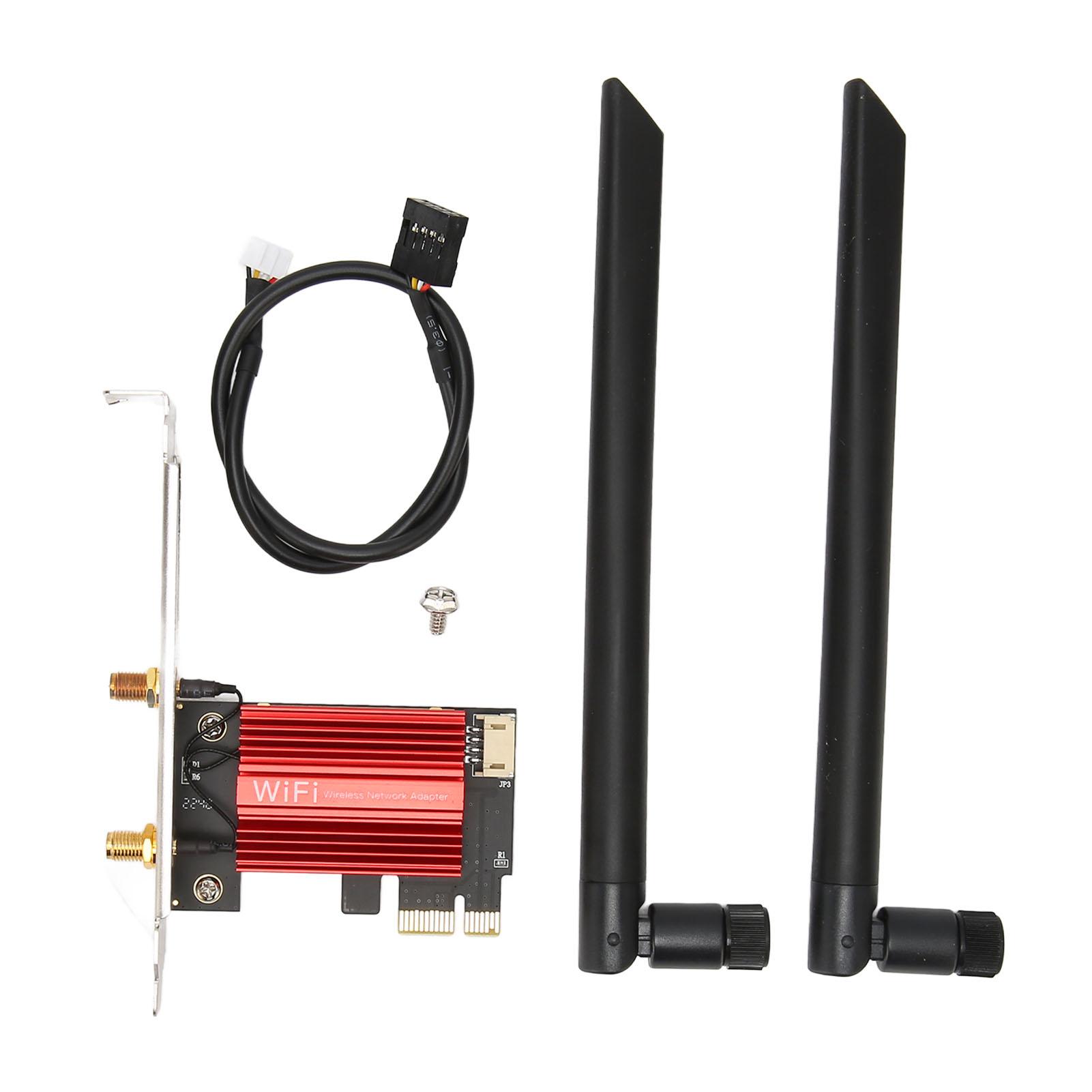 AX210 Pro WIFI 6E PCIE Карта 2.4GHz 5GHz 6GHz Діапазони Технологія MU MIMO Plug and Play 5374Mbps WiFi 
AX210 Pro WIFI 6E PCIE Карта 2.4GHz 5GHz 6GHz Діапазони Технологія MU MIMO Plug and Play 5374Mbps WiFi