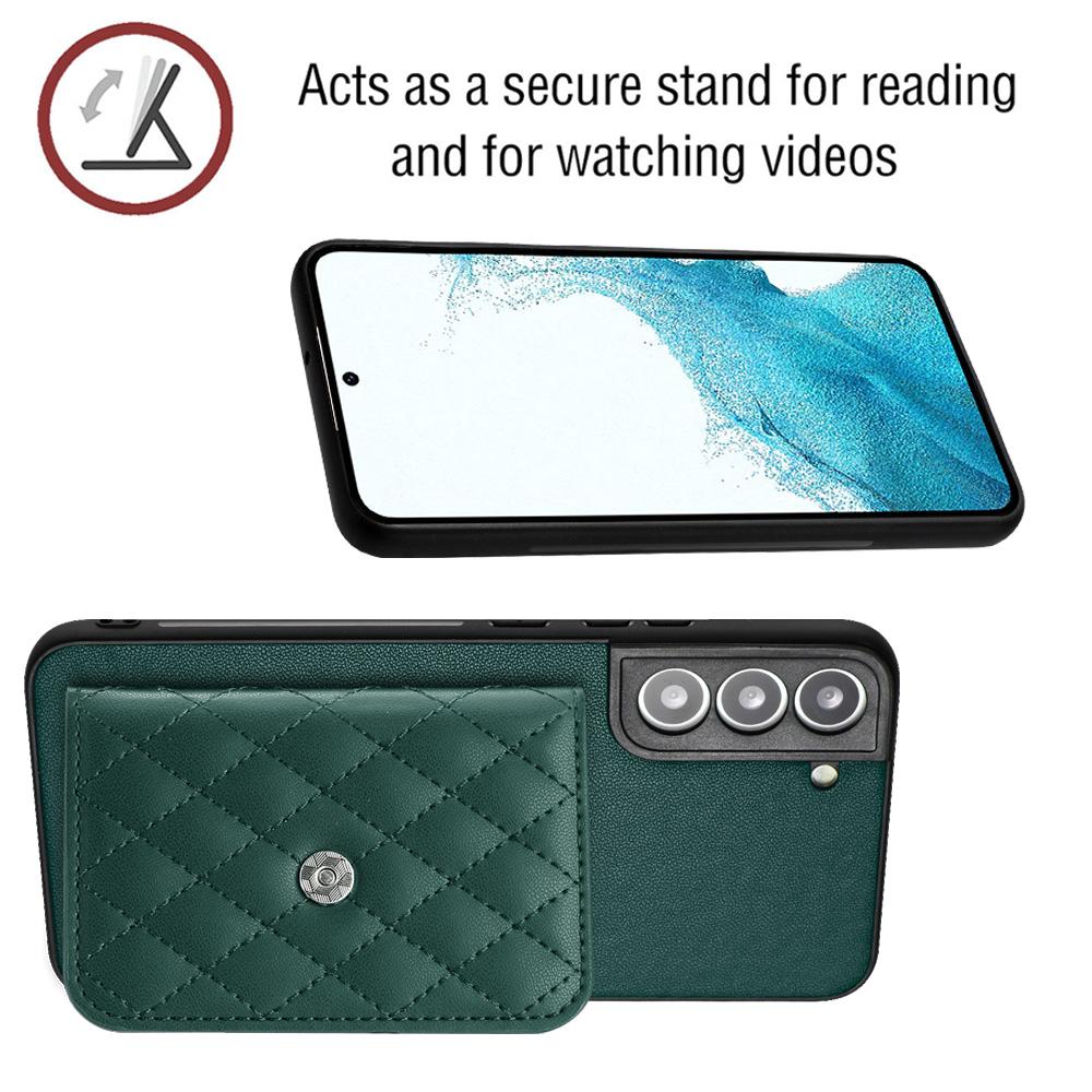 YB Leather Coating Series-8 For Samsung Galaxy S22+ 5G Case RFID Blocking Card Slots Mobile Phone Cover Green
YB Leather Coating Series-8 For Samsung Galaxy S22+ 5G Case RFID Blocking Card Slots Mobile Phone Cover Green