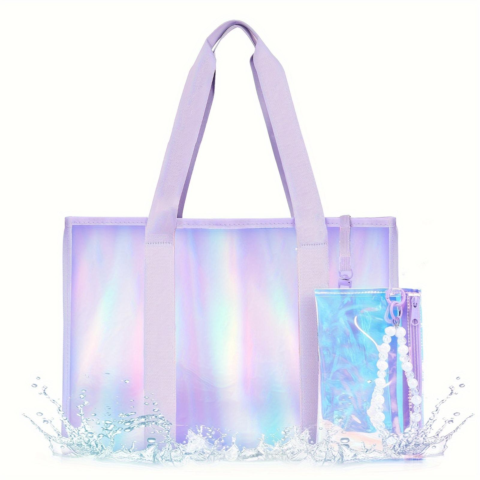 Пляжная сумка Прозрачная Большая Вместимость Многофункциональная Радужная Пляжная сумка для женщин ПВХ Многоразовая Сумка для бассейна
Пляжная сумка Прозрачная Большая Вместимость Многофункциональная Радужная Пляжная сумка для женщин ПВХ Многоразовая Сумка для бассейна