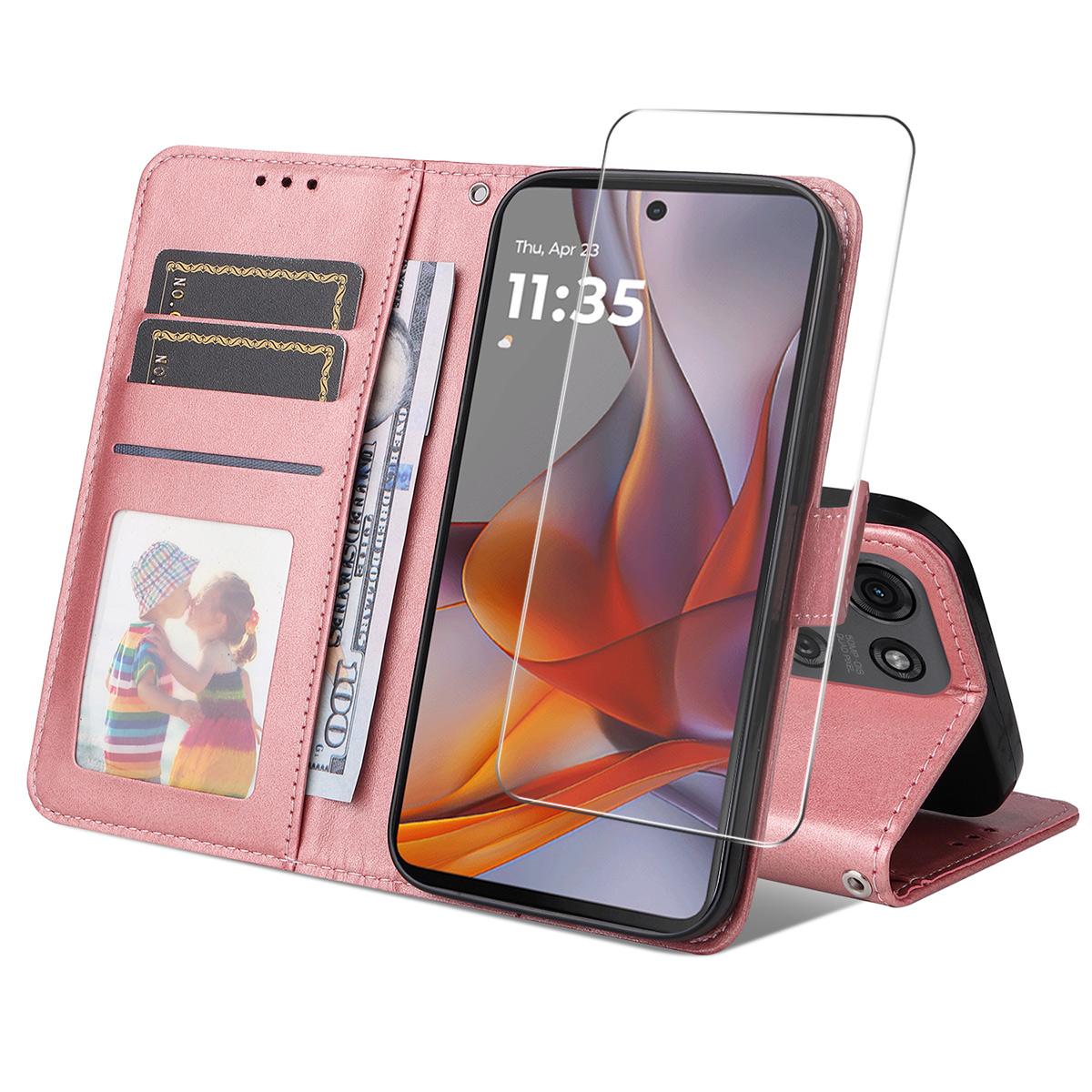 For Motorola Moto G75 5G PU Leather Wallet Case ENKAY HAT PRINCE Phone Stand Cover with Tempered Glass Pink
For Motorola Moto G75 5G PU Leather Wallet Case ENKAY HAT PRINCE Phone Stand Cover with Tempered Glass Pink