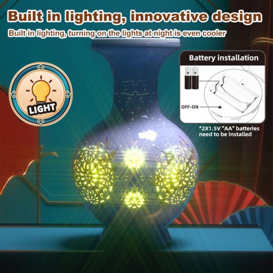 Lighted 3D Puzzle Vase 200 Pieces of Puzzle Vase Decorative Vase with Light Puzzle Art Project for Stress Relief Housewarming Home Decoration жовтий
Lighted 3D Puzzle Vase 200 Pieces of Puzzle Vase Decorative Vase with Light Puzzle Art Project for Stress Relief Housewarming Home Decoration жовтий