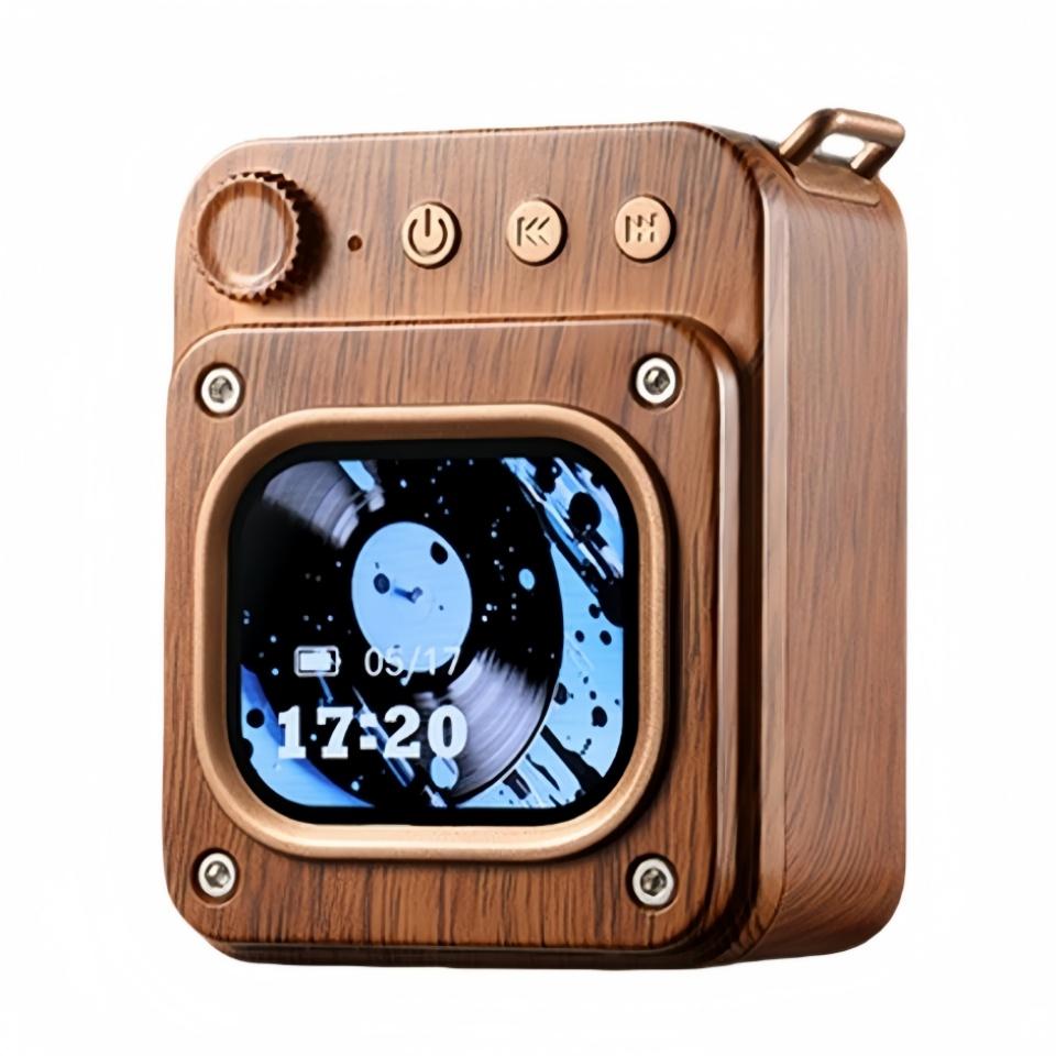 Wood Grain Wireless Bluetooth Speaker Touch Screen Pocket Speaker USB Charging Audio Equipment with APP Operation & TF Card
Wood Grain Wireless Bluetooth Speaker Touch Screen Pocket Speaker USB Charging Audio Equipment with APP Operation & TF Card