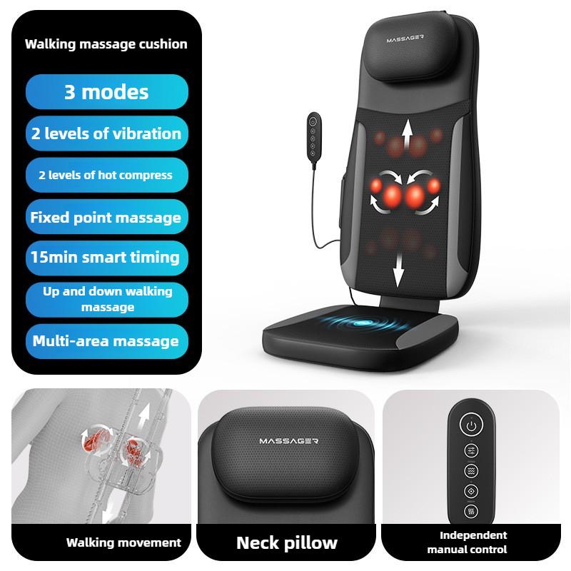 Массажная подушка для сиденья Многофункциональная бытовая портативная электрическая шиацу шейная массажная накладка для всего тела домашний автомобильный массажер EU Plug чёрный
Массажная подушка для сиденья Многофункциональная бытовая портативная электрическая шиацу шейная массажная накладка для всего тела домашний автомобильный массажер EU Plug чёрный