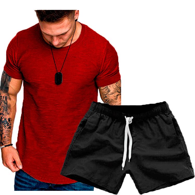 Men s Summer Casual Solid Color Round Neck Short Sleeve T-Shirt Set XX-Large вина червоного кольору
Men s Summer Casual Solid Color Round Neck Short Sleeve T-Shirt Set XX-Large вина червоного кольору