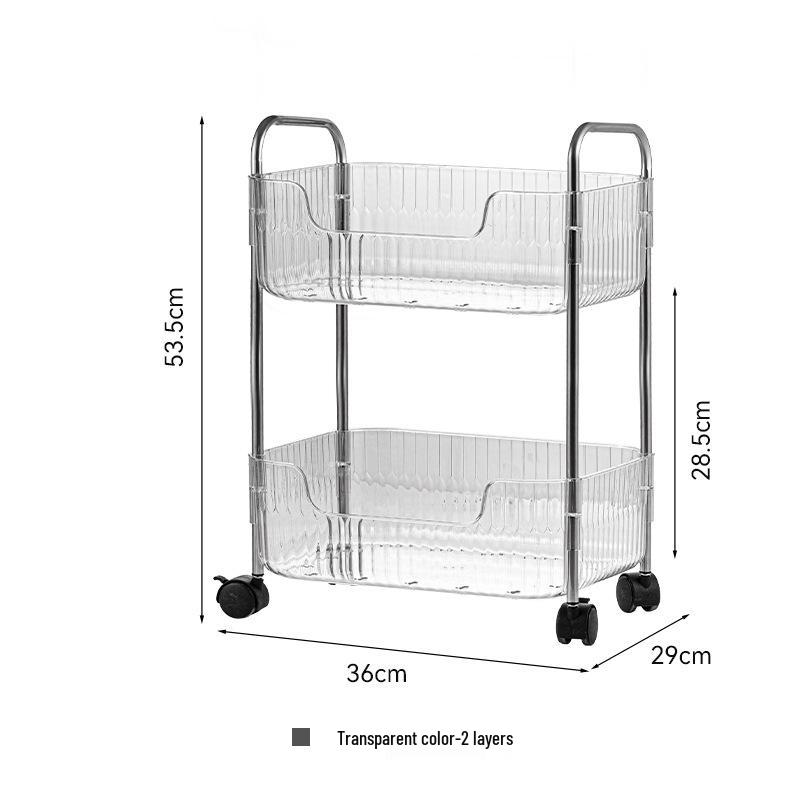 Transparent Acrylic Multi-layer Mobile Storage Shelf
Transparent Acrylic Multi-layer Mobile Storage Shelf