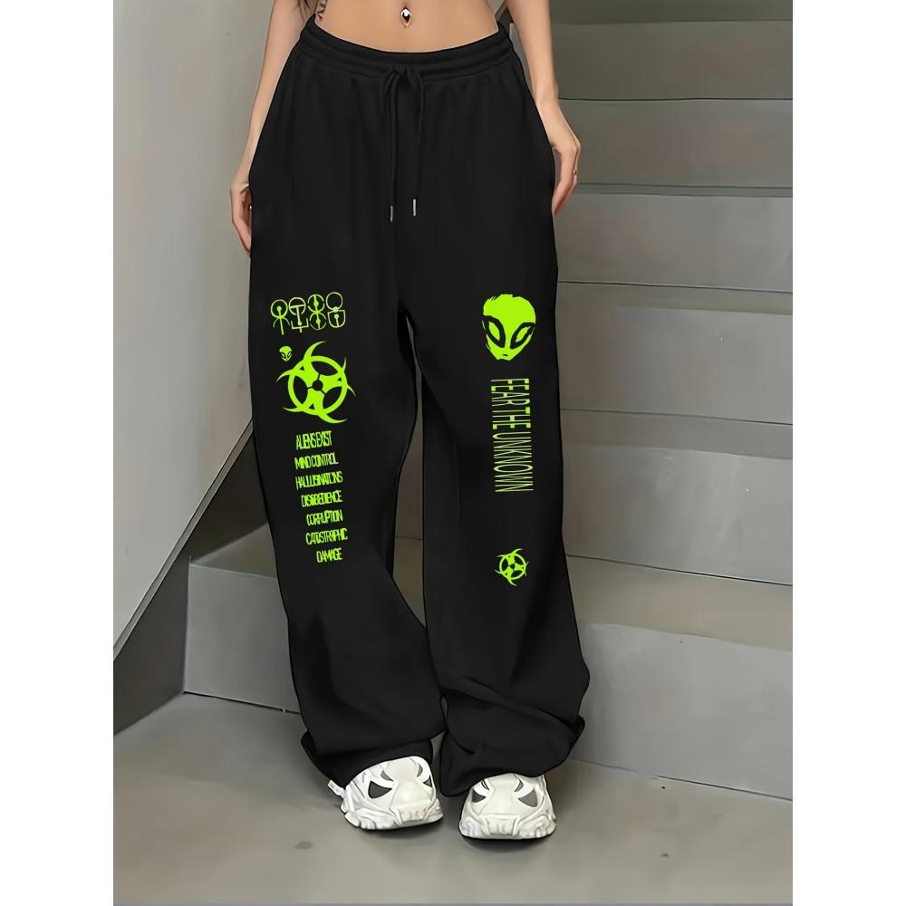 Loose-Fitting Hip-Hop Street Pants with Creative Letter Prints, Women S Wide-Leg Trousers XL
Loose-Fitting Hip-Hop Street Pants with Creative Letter Prints, Women S Wide-Leg Trousers XL