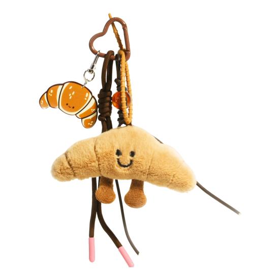 Cute Plush Keychain with Face Soft Fluffy Croissant Baguette Pendant Smiling Bread Bag Charm for Purse Handbag Backpack Car Accessory D
Cute Plush Keychain with Face Soft Fluffy Croissant Baguette Pendant Smiling Bread Bag Charm for Purse Handbag Backpack Car Accessory D