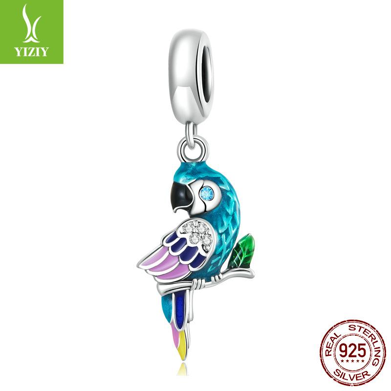 Parrot Bracelet Pendant Accessories, Delicate Feathered Bird 925 Silver Beaded Jewelry Scc2271
Parrot Bracelet Pendant Accessories, Delicate Feathered Bird 925 Silver Beaded Jewelry Scc2271