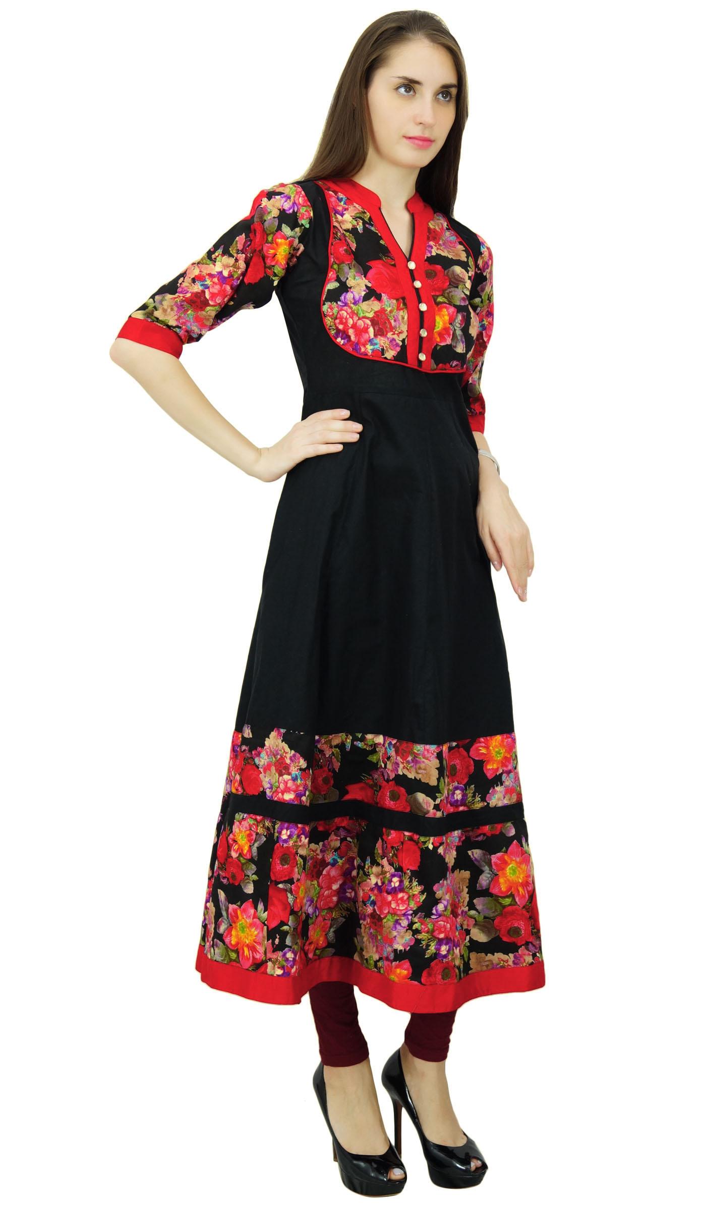 Phagun Етнічне дизайнерське плаття Kurta Kurta з квітковим візерунком Anarkali 8 чорний
Phagun Етнічне дизайнерське плаття Kurta Kurta з квітковим візерунком Anarkali 8 чорний