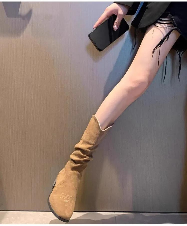 Женские сапоги на платформе осень/зима 2024 года, винтажные вышитые ковбойские сапоги в стиле вестерн, коричневые сапоги с V-образным вырезом, коричневые сапоги до середины голени, Botas Mujer 40 хаки
Женские сапоги на платформе осень/зима 2024 года, винтажные вышитые ковбойские сапоги в стиле вестерн, коричневые сапоги с V-образным вырезом, коричневые сапоги до середины голени, Botas Mujer 40 хаки