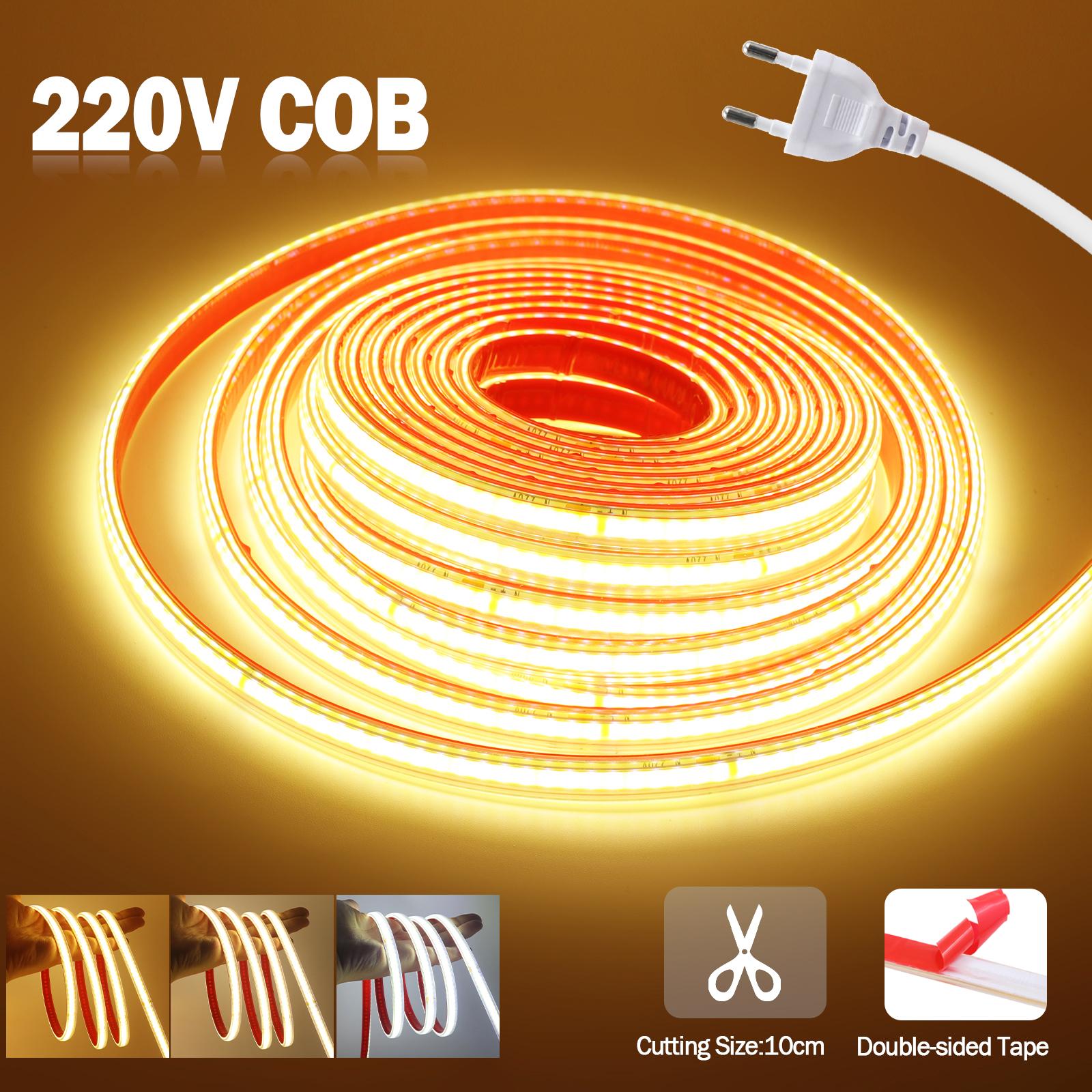 AC 220V COB Лента IP65 Водонепроницаемая 10СМ Резка 240 Светодиодов/М 3000K 4000K 6000K Домашний Декор Гибкая Лента Веревка Лента Светодиодная Подсветка AC 220V EU Plug&0.5m
AC 220V COB Лента IP65 Водонепроницаемая 10СМ Резка 240 Светодиодов/М 3000K 4000K 6000K Домашний Декор Гибкая Лента Веревка Лента Светодиодная Подсветка AC 220V EU Plug&0.5m