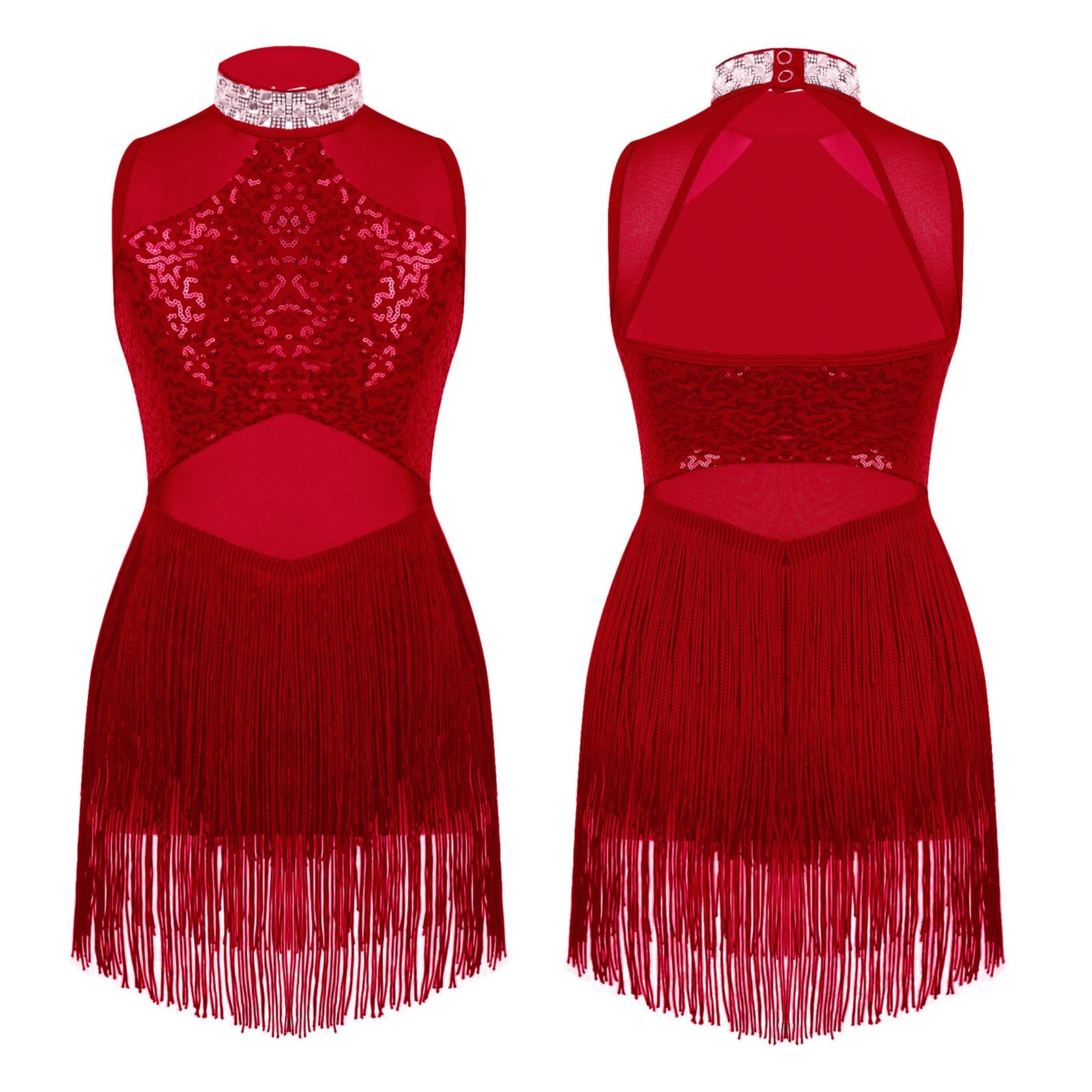 Girls Stylish Leotard Rhinestone Collar Mesh and Sequins Dance Costume 15-16 Years бордовий
Girls Stylish Leotard Rhinestone Collar Mesh and Sequins Dance Costume 15-16 Years бордовий