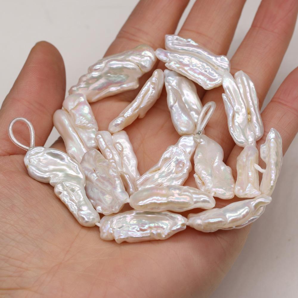 1String, White Natural Freshwater Pearls, 16×5-22×7mm Baroque Pearl Beads for Jewelry Making DIY Necklace Bracelet Accessories 36cm 1String/16×5-22×7mm-36cm білий
1String, White Natural Freshwater Pearls, 16×5-22×7mm Baroque Pearl Beads for Jewelry Making DIY Necklace Bracelet Accessories 36cm 1String/16×5-22×7mm-36cm білий