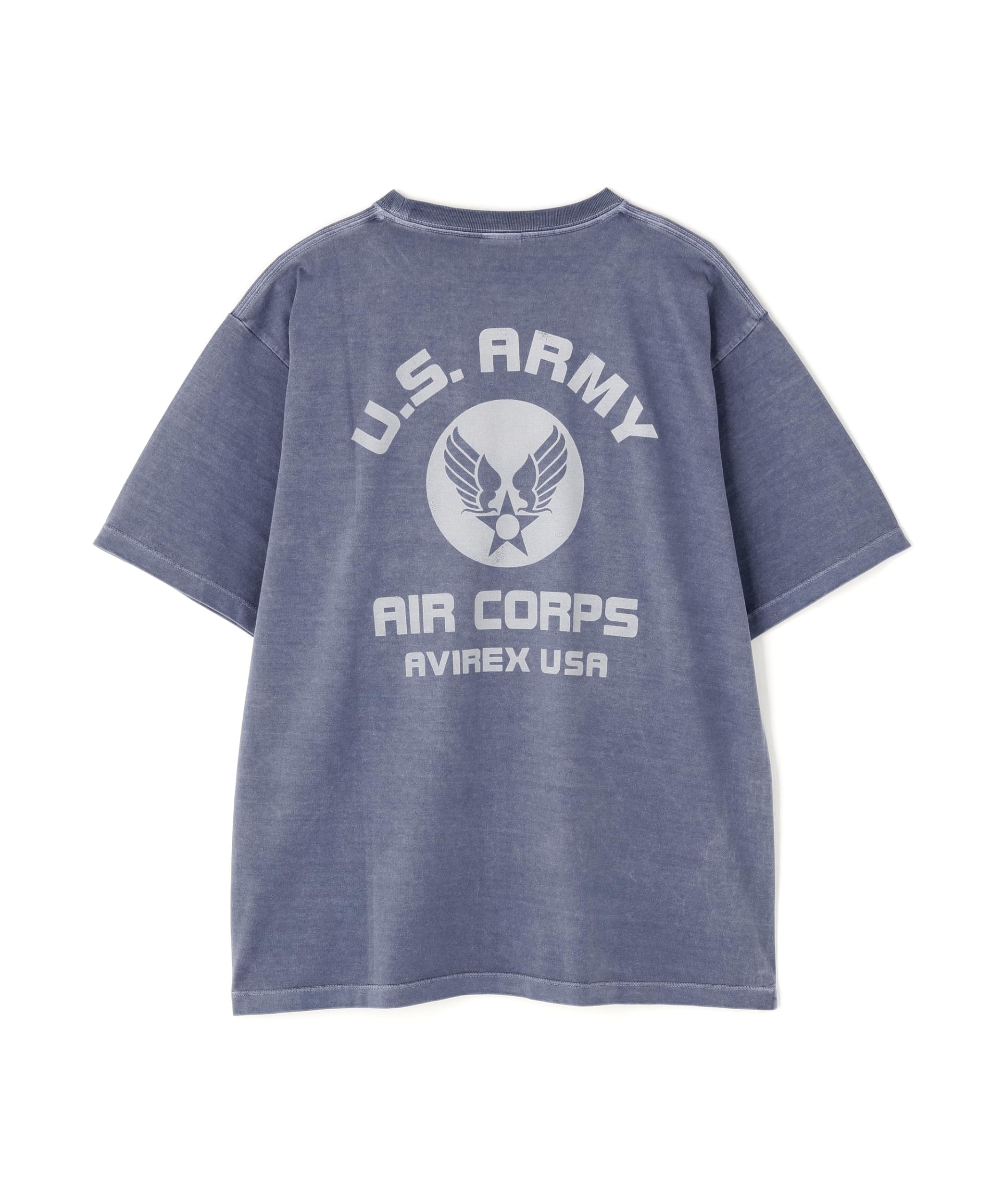 AVIREX Limited Edition FADE WASH AIR CORPS T-SHIRT Men s M 115 blue gray 783-5234033
AVIREX Limited Edition FADE WASH AIR CORPS T-SHIRT Men s M 115 blue gray 783-5234033