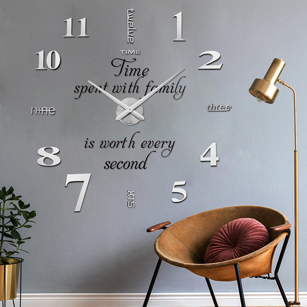 3d Diy Sticker Wall Clock Silent Non ticking Retro Wall Clock Home Office Decor Gift 37 Inches 70 90cm silver
3d Diy Sticker Wall Clock Silent Non ticking Retro Wall Clock Home Office Decor Gift 37 Inches 70 90cm silver