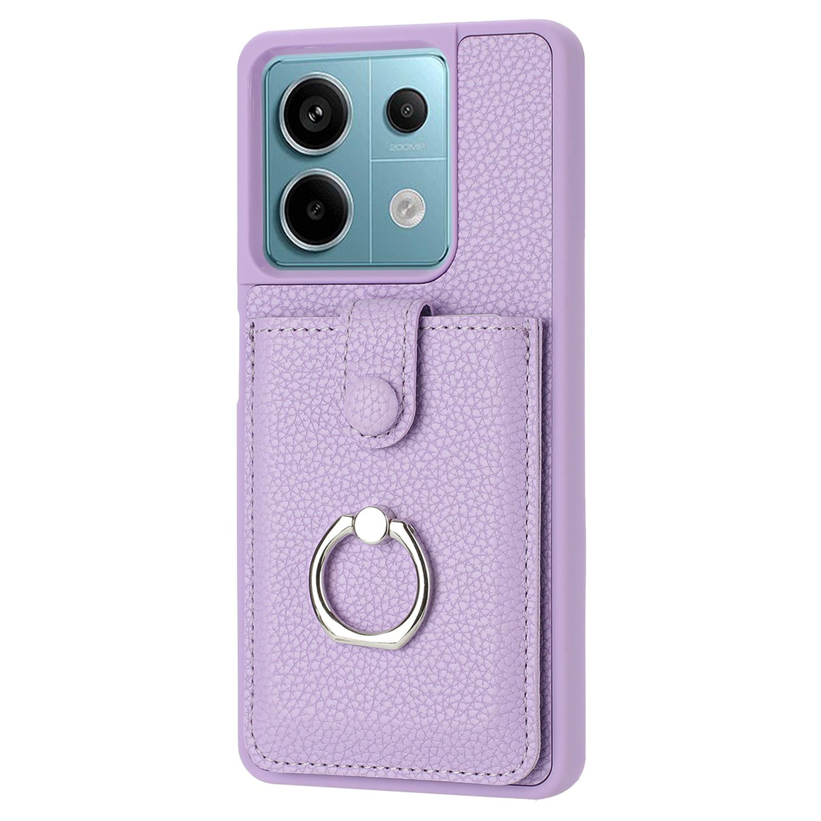 For Xiaomi Redmi Note 13 5G Case Drawing Type Card Slots Litchi Texture Leather Back Cover with Ring Kickstand Purple
For Xiaomi Redmi Note 13 5G Case Drawing Type Card Slots Litchi Texture Leather Back Cover with Ring Kickstand Purple