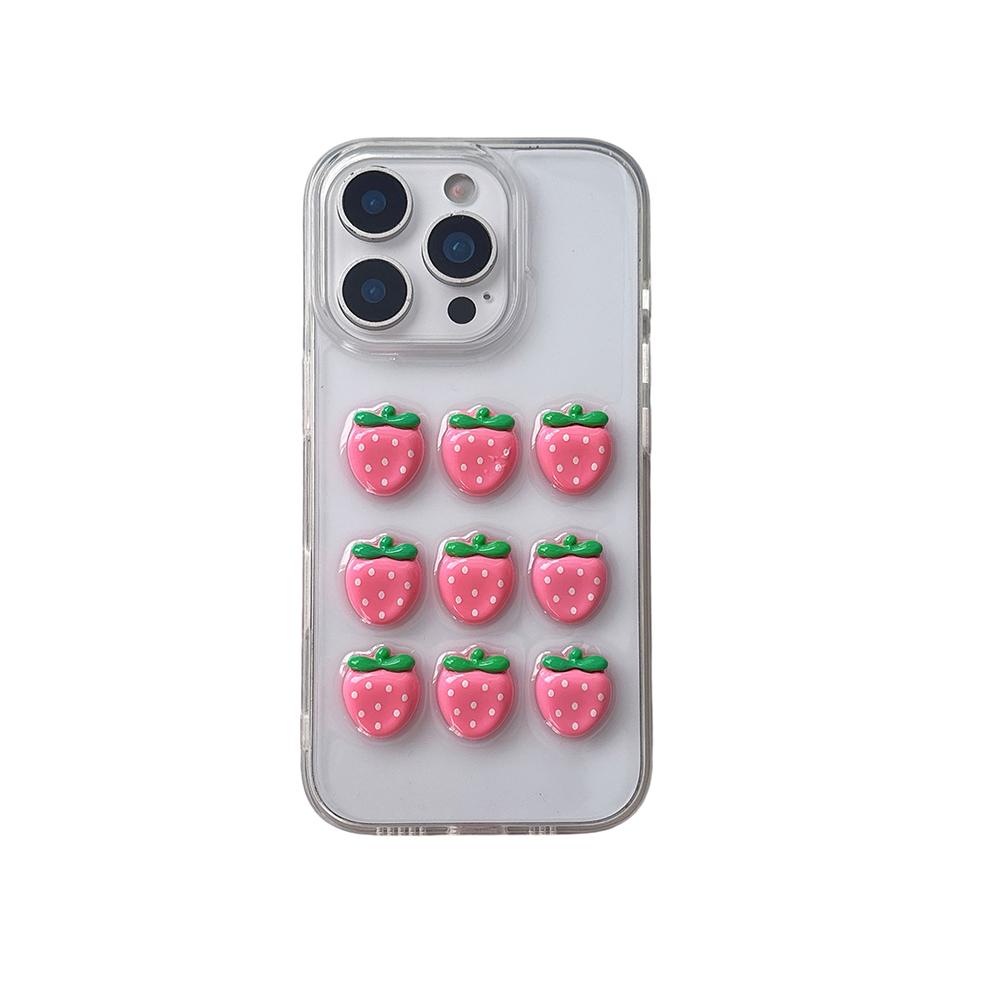 3D Cute Strawberry Korean Transparent Phone Case for iPhone 16 15 14 13 12 Pro Max Plus 11 Lovely Shockproof Clear Back Cover iPhone 11
3D Cute Strawberry Korean Transparent Phone Case for iPhone 16 15 14 13 12 Pro Max Plus 11 Lovely Shockproof Clear Back Cover iPhone 11