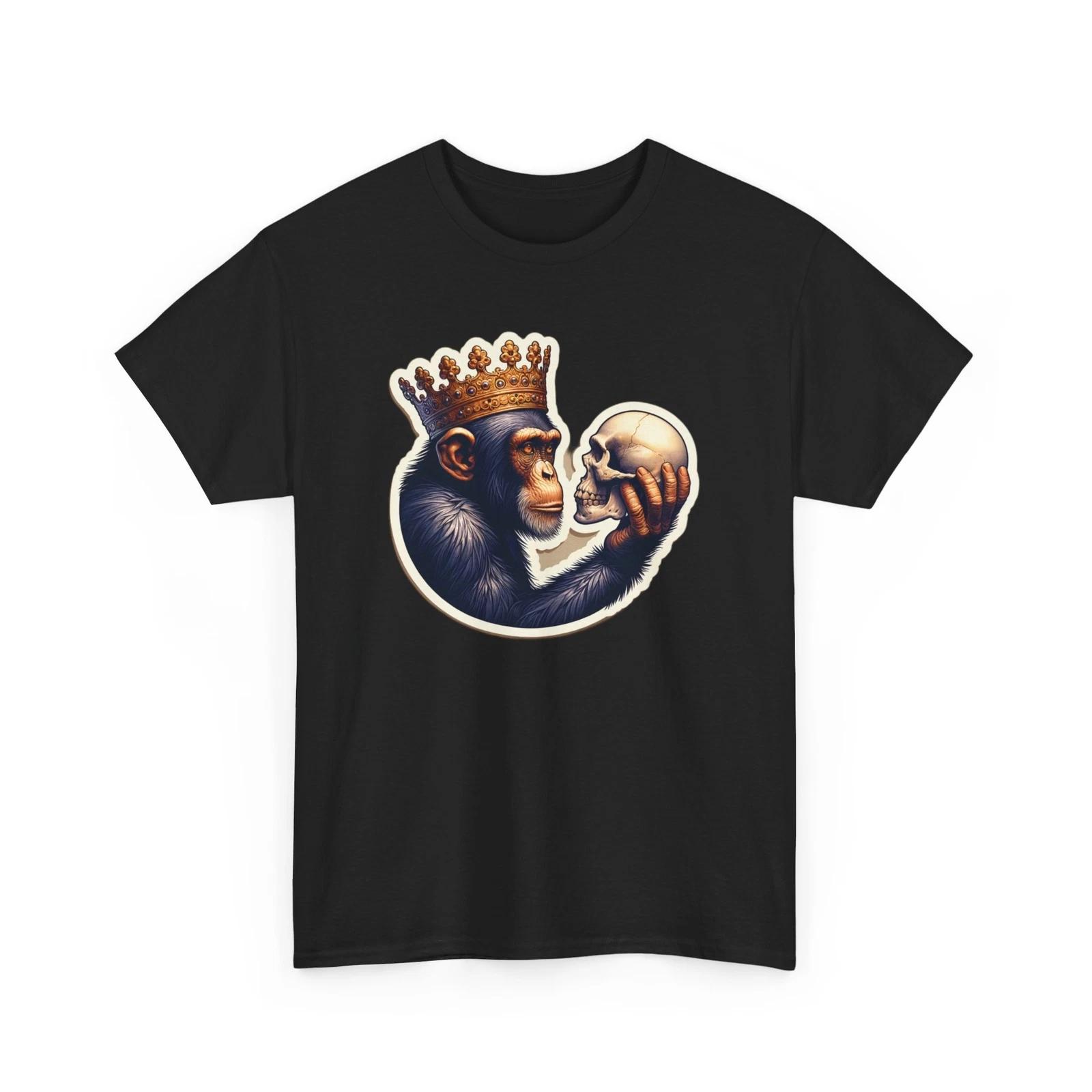 Unisex Adult T Shirt Chimpanzee Gold Crown Skull Art Man vs Ape Animal Monkey XL
Unisex Adult T Shirt Chimpanzee Gold Crown Skull Art Man vs Ape Animal Monkey XL