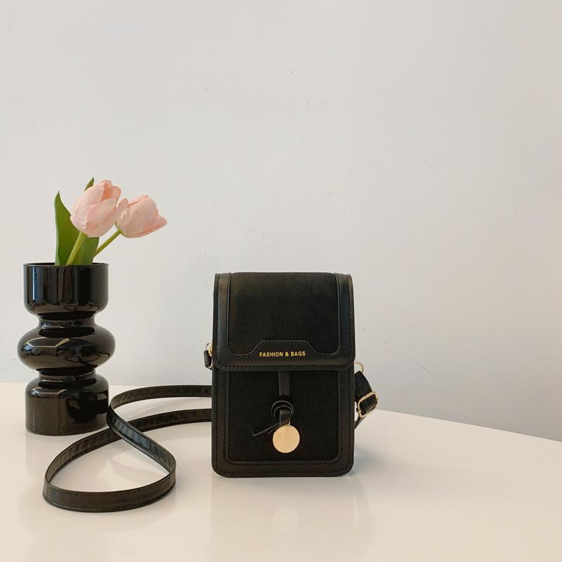 Новая мини-маленькая сумка в китайском национальном стиле и иностранном стиле, женская, 2025, новая модная летняя модная сумка через плечо, сумка-мессенджер, сумка для мобильного телефона чёрный