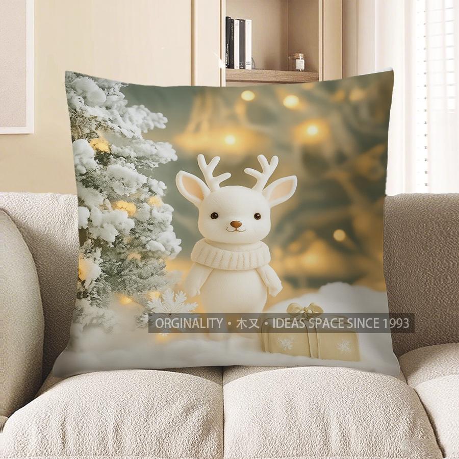 Home Decor Charming Santa With Tree Christmas Pillow Cover Pattern Cushion Cover Suitable For Sofa Bedroom Car Pillow Cover 40x40cm
Home Decor Charming Santa With Tree Christmas Pillow Cover Pattern Cushion Cover Suitable For Sofa Bedroom Car Pillow Cover 40x40cm