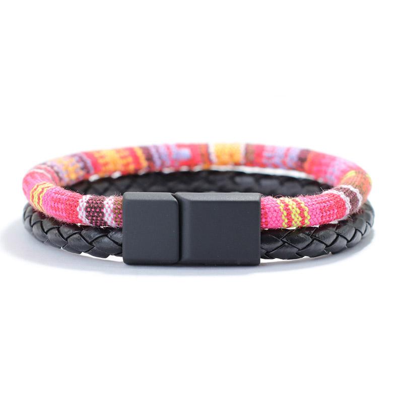 New In Bohemian Men Bracelet Ethnic Cord Braclet Punk Leather Braslet Boyfriend Festival Accessories Bicolor Macrame Brazalete S 17.5cm 7Inch
New In Bohemian Men Bracelet Ethnic Cord Braclet Punk Leather Braslet Boyfriend Festival Accessories Bicolor Macrame Brazalete S 17.5cm 7Inch