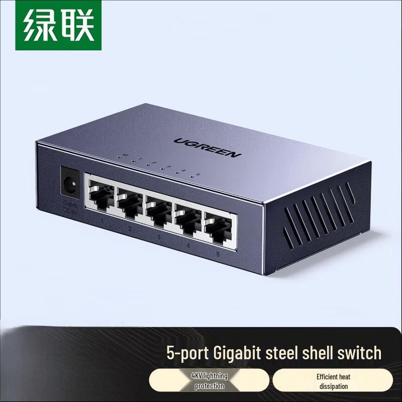 UGREEN 5-Port Gigabit Ethernet Switch
UGREEN 5-Port Gigabit Ethernet Switch