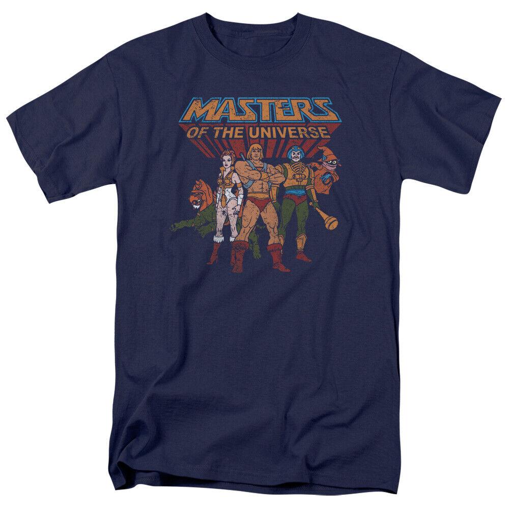 Темно-синяя футболка унисекс Masters of the Universe Team of Heroes с мультфильмом He Man
Темно-синяя футболка унисекс Masters of the Universe Team of Heroes с мультфильмом He Man