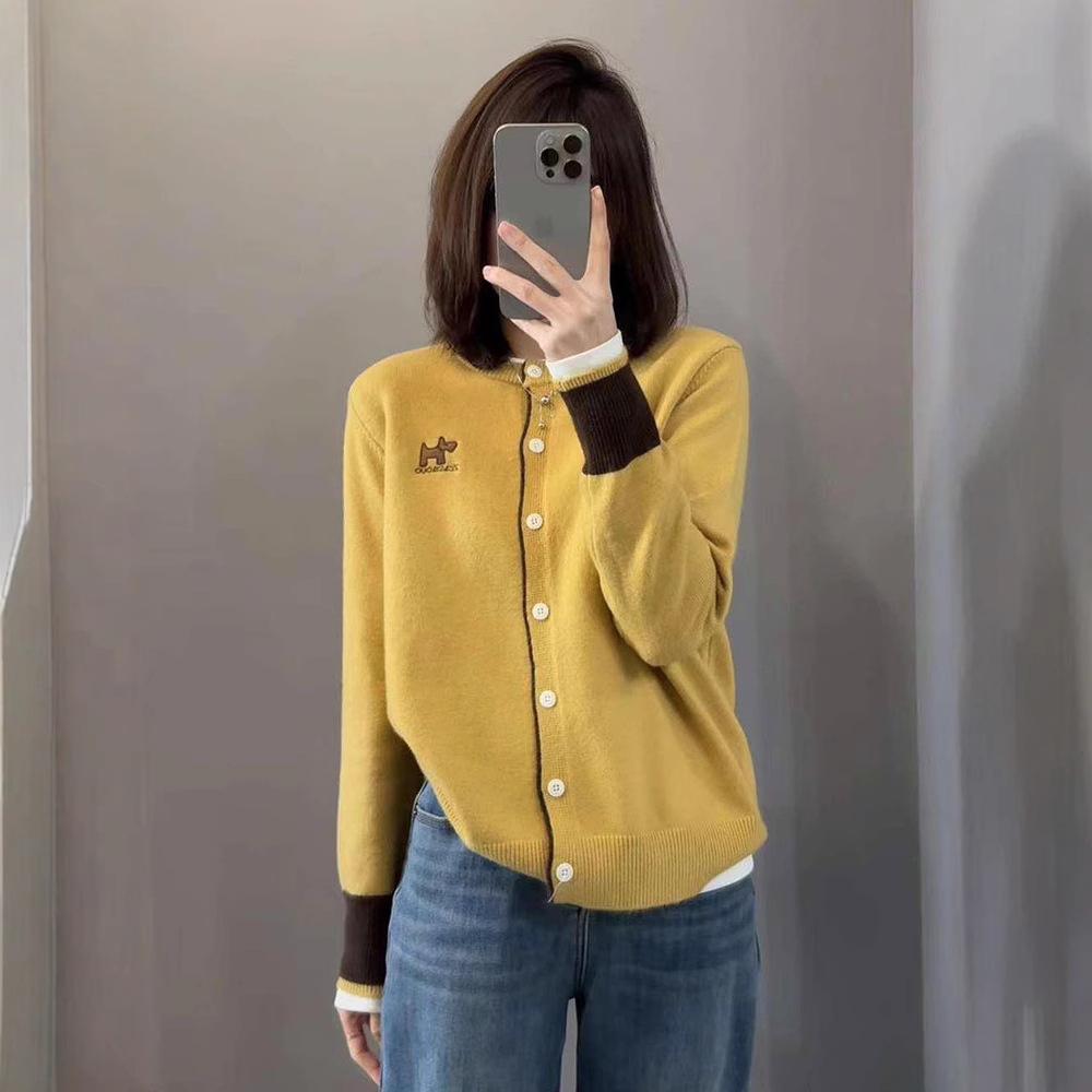 Women s Color Block Knit Cardigan - Round Neck, Loose Fit, Autumn/Winter 2025 Fashion One Size жовтий
Women s Color Block Knit Cardigan - Round Neck, Loose Fit, Autumn/Winter 2025 Fashion One Size жовтий