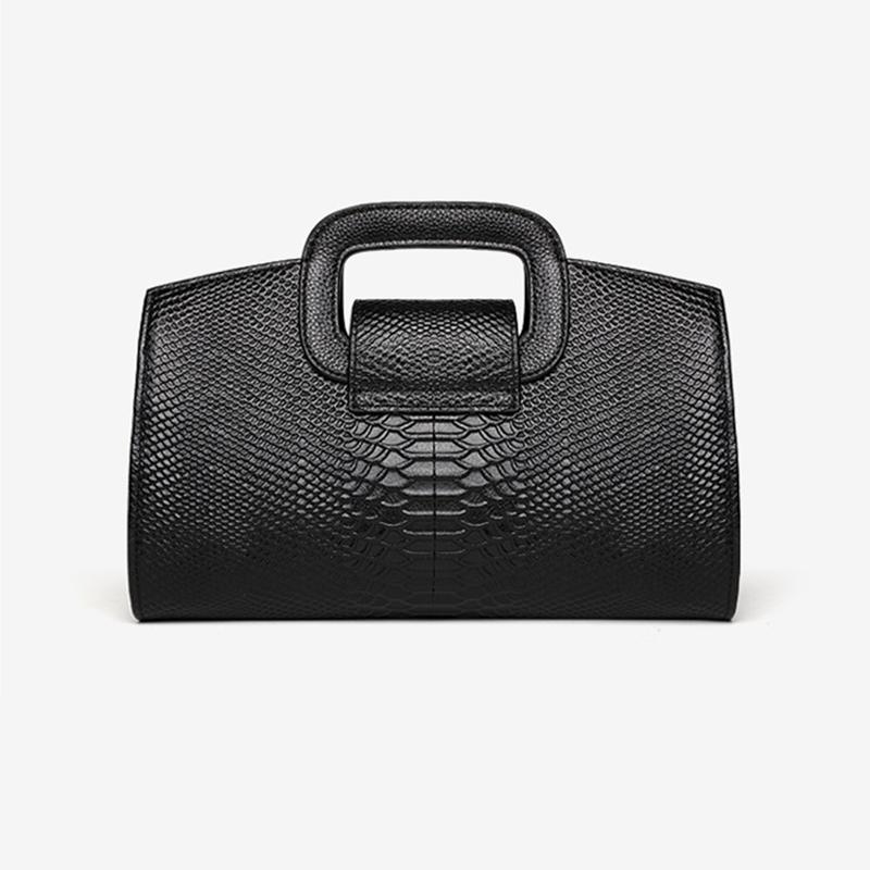 Женская сумка-клатч, модный дизайн, сумка с узором змеи, подлинная сумка чёрный
Женская сумка-клатч, модный дизайн, сумка с узором змеи, подлинная сумка чёрный