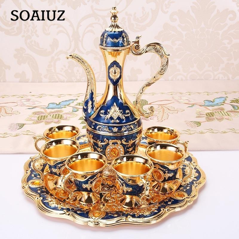 Европейский домашний свадебный роскошный винный набор, металлический хип-фляжка, набор украшений, рождественский подарок
Европейский домашний свадебный роскошный винный набор, металлический хип-фляжка, набор украшений, рождественский подарок