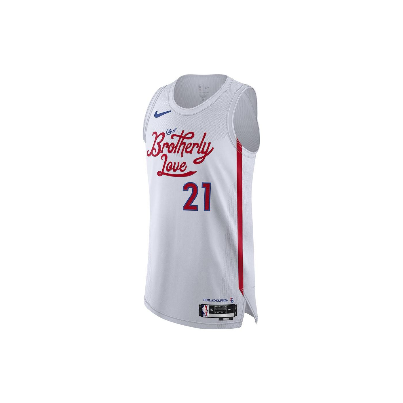 Баскетбольная майка Nike НБА с буквенным принтом City Basketball, Player Edition, Philadelphia 76ers, Joel Embiid No. 21 Мужской Топ Белый DQ0207-101 L
Баскетбольная майка Nike НБА с буквенным принтом City Basketball, Player Edition, Philadelphia 76ers, Joel Embiid No. 21 Мужской Топ Белый DQ0207-101 L