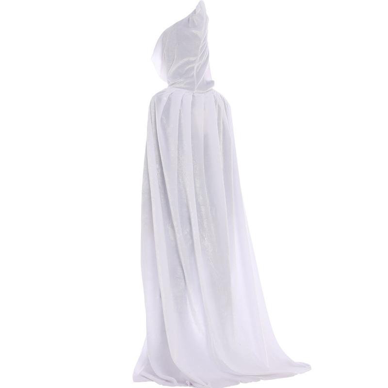 Halloween Adult Kids Witch Cloak Cape Hooded Cosplay Costume Death Cloak Carnival Party Halloween Long Cape 8 Colors 170cm білий
Halloween Adult Kids Witch Cloak Cape Hooded Cosplay Costume Death Cloak Carnival Party Halloween Long Cape 8 Colors 170cm білий