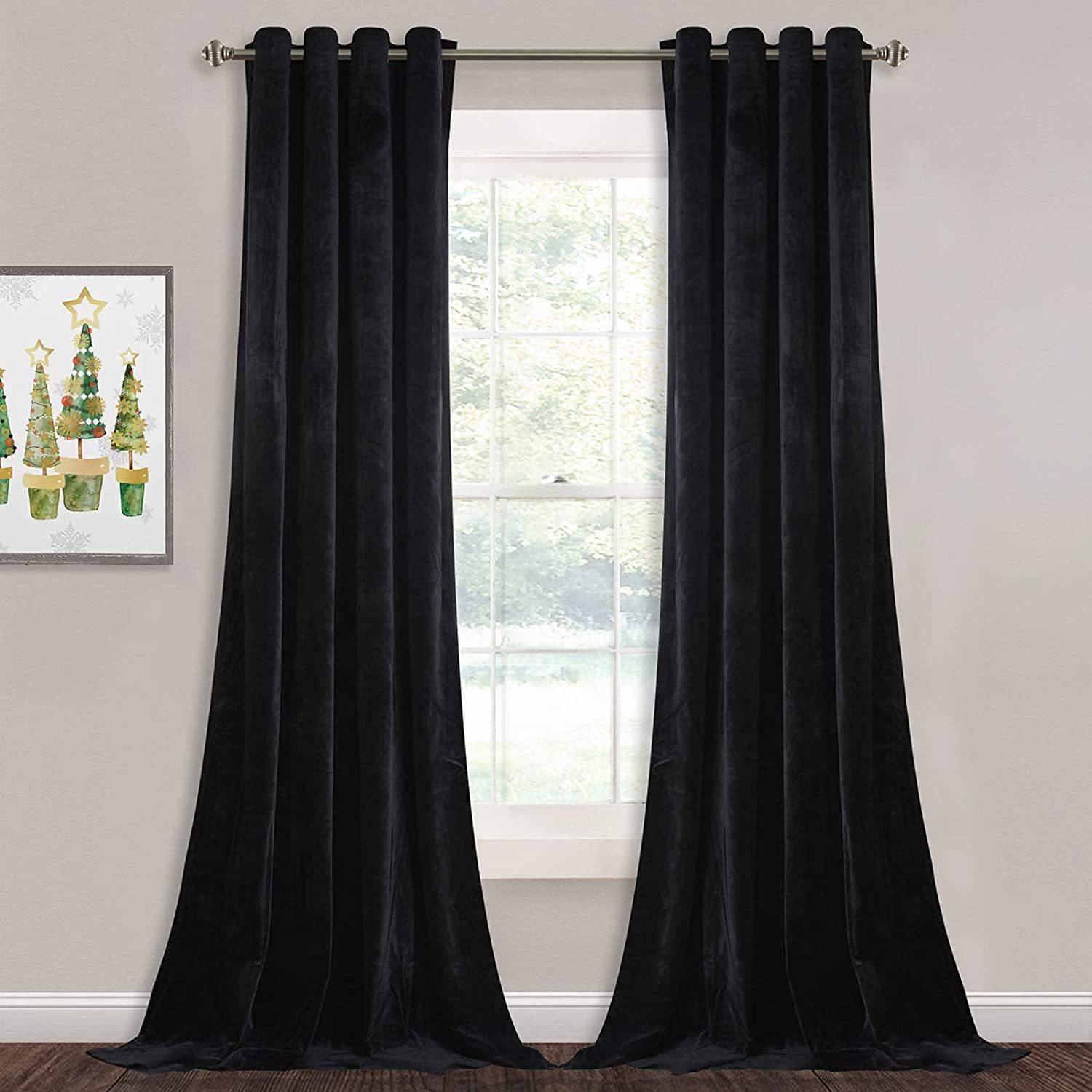 Velvet Blackout Curtains with Grommets for Bedroom Living Room Width 1.5m * height 2.5m чорний
Velvet Blackout Curtains with Grommets for Bedroom Living Room Width 1.5m * height 2.5m чорний