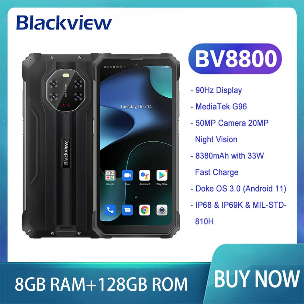 Blackview BV8800, IP68/IP69K, водонепроницаемый, 8 ГБ + 128 ГБ, прочный смартфон Helio G96, 6,58 дюйма, Android 11, NFC, 8380 мАч, аккумулятор, мобильный телефон
Blackview BV8800, IP68/IP69K, водонепроницаемый, 8 ГБ + 128 ГБ, прочный смартфон Helio G96, 6,58 дюйма, Android 11, NFC, 8380 мАч, аккумулятор, мобильный телефон