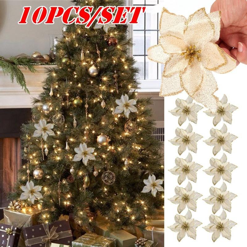 10PCS Christmas Tree Artificial Flowers Simulation Of Three-Dimensional Decorations Holiday Atmosphere Decorative Accessories
10PCS Christmas Tree Artificial Flowers Simulation Of Three-Dimensional Decorations Holiday Atmosphere Decorative Accessories