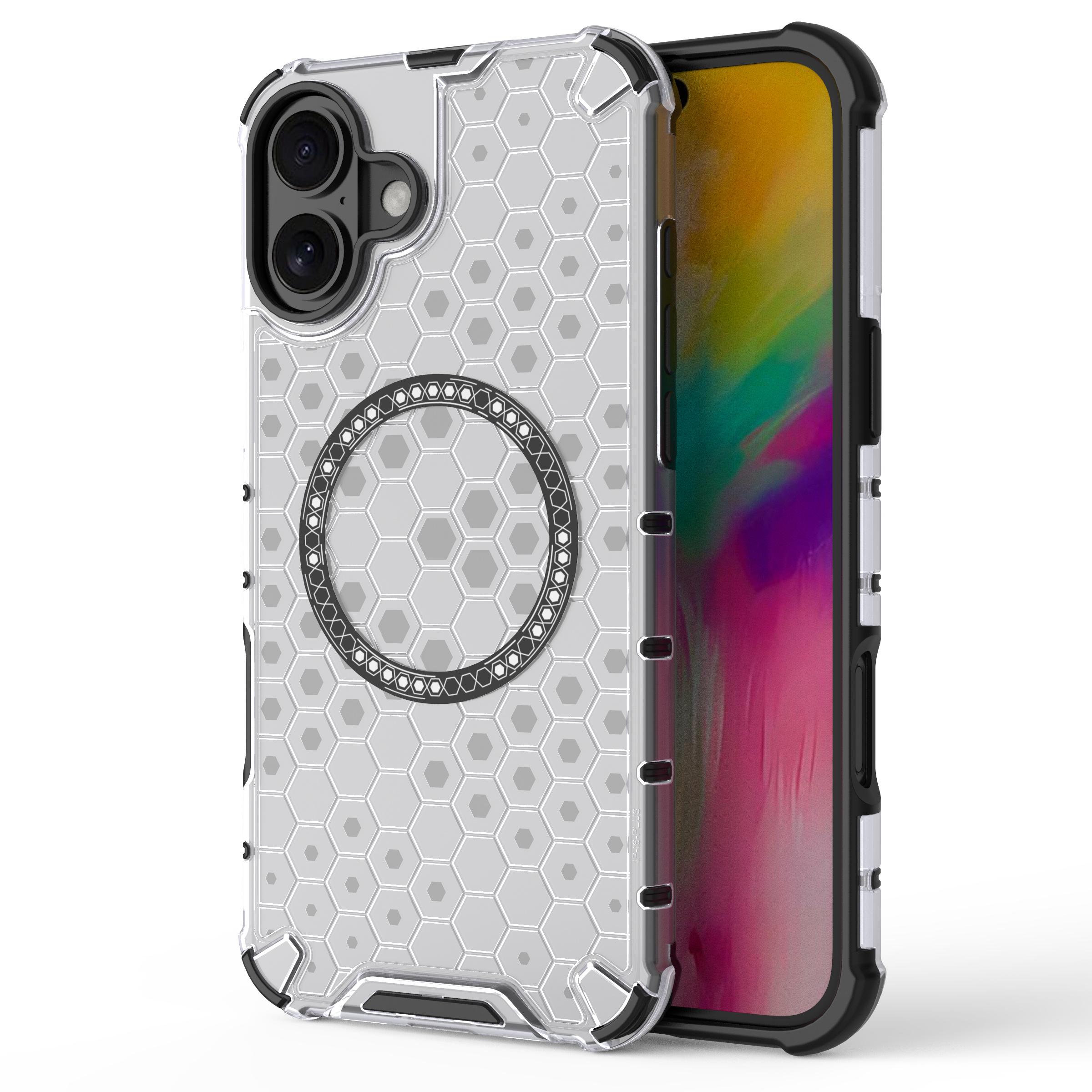 For iPhone 16 Magnetic Case Honeycomb Design TPU+PC Phone Cover Air Cushion Protection E
For iPhone 16 Magnetic Case Honeycomb Design TPU+PC Phone Cover Air Cushion Protection E