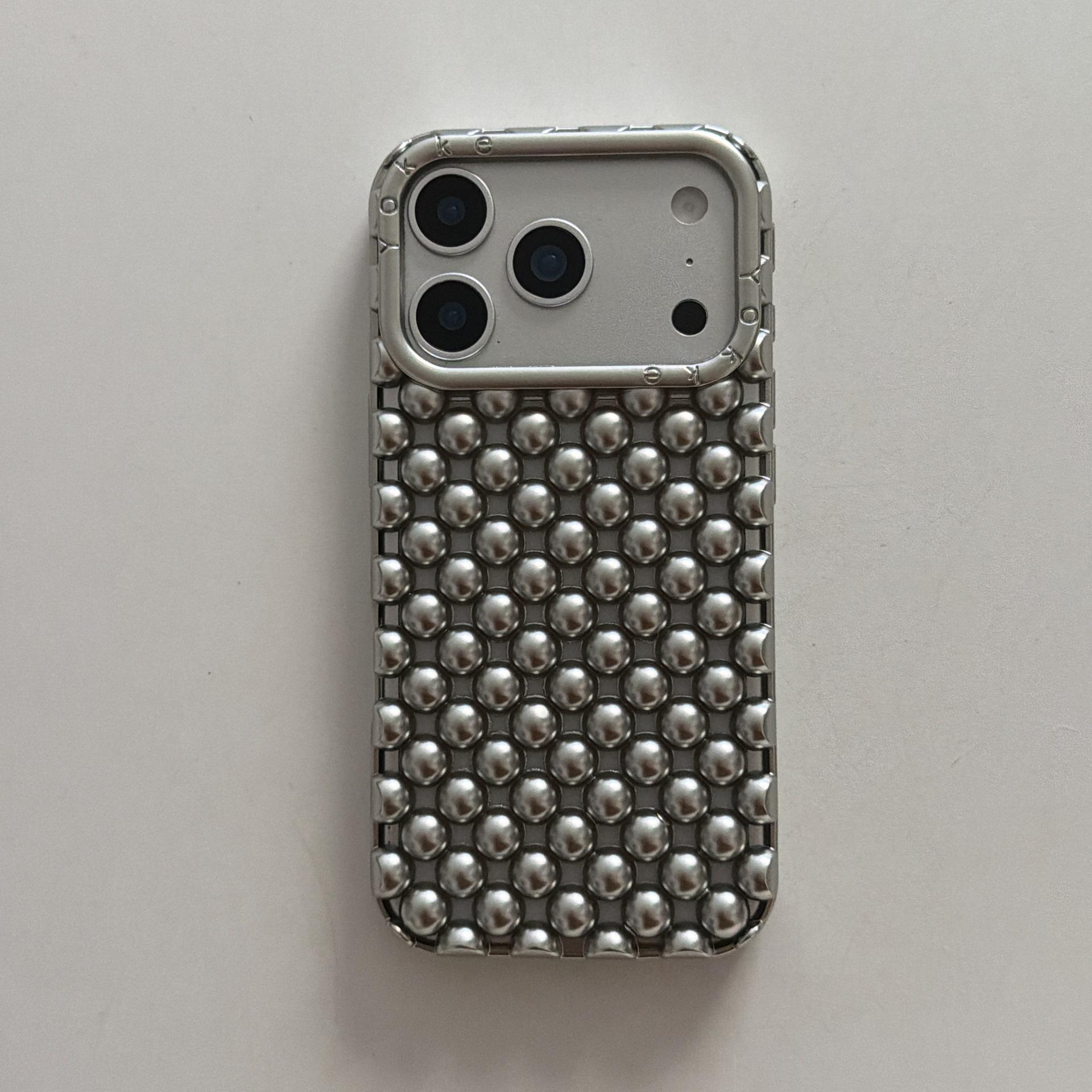 Solid Color Beaded Shell Phone Case for iPhone 16 Pro Max, Apple 14/15/17. 14
Solid Color Beaded Shell Phone Case for iPhone 16 Pro Max, Apple 14/15/17. 14