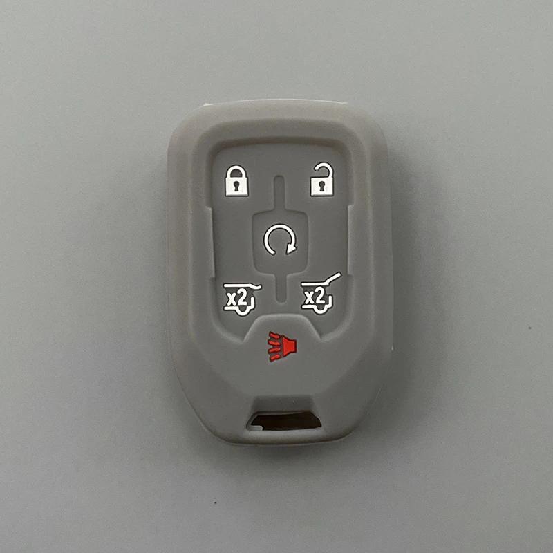 Silicone Car Key Cover Case fob For Chevrolet Suburban Silverado GMC Terrain Yukon Tahoe Sierra Smart Auto Accessories Key Ring
Silicone Car Key Cover Case fob For Chevrolet Suburban Silverado GMC Terrain Yukon Tahoe Sierra Smart Auto Accessories Key Ring