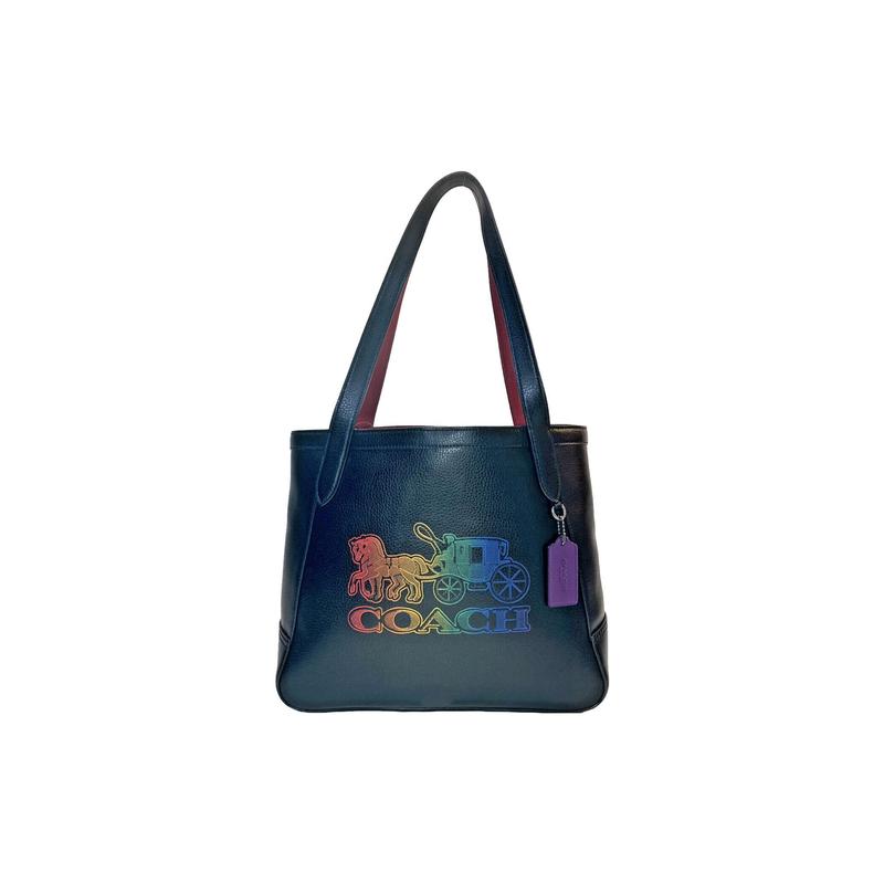 COACH 32 Rainbow carriage print nameplate pebbled leather Tote bag Tote bag shopping bag hand-held shoulder bag large size women s black чорний
COACH 32 Rainbow carriage print nameplate pebbled leather Tote bag Tote bag shopping bag hand-held shoulder bag large size women s black чорний