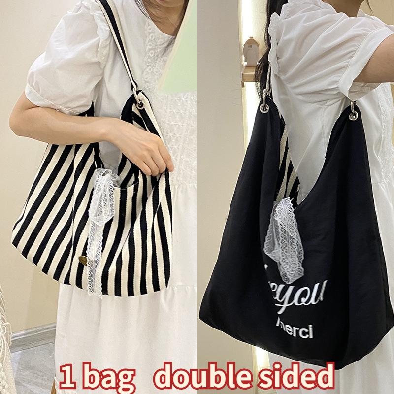 Stripe Letter Design Women s Shoulder Bag Large Capacity Ladies Thick Canvas Tote Travel Handbags Female Reusable Shopping Bags
Stripe Letter Design Women s Shoulder Bag Large Capacity Ladies Thick Canvas Tote Travel Handbags Female Reusable Shopping Bags