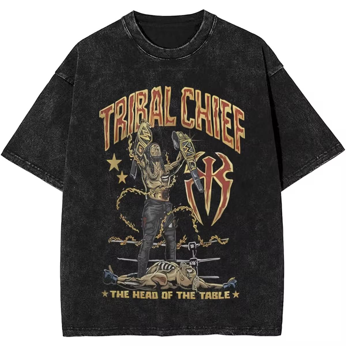 Wrestler Roman Reigns Tribal Chief Washed T Shirt Streetwear T-Shirts Wrestling Tees Tops for Men Women Short Sleeve S
Wrestler Roman Reigns Tribal Chief Washed T Shirt Streetwear T-Shirts Wrestling Tees Tops for Men Women Short Sleeve S