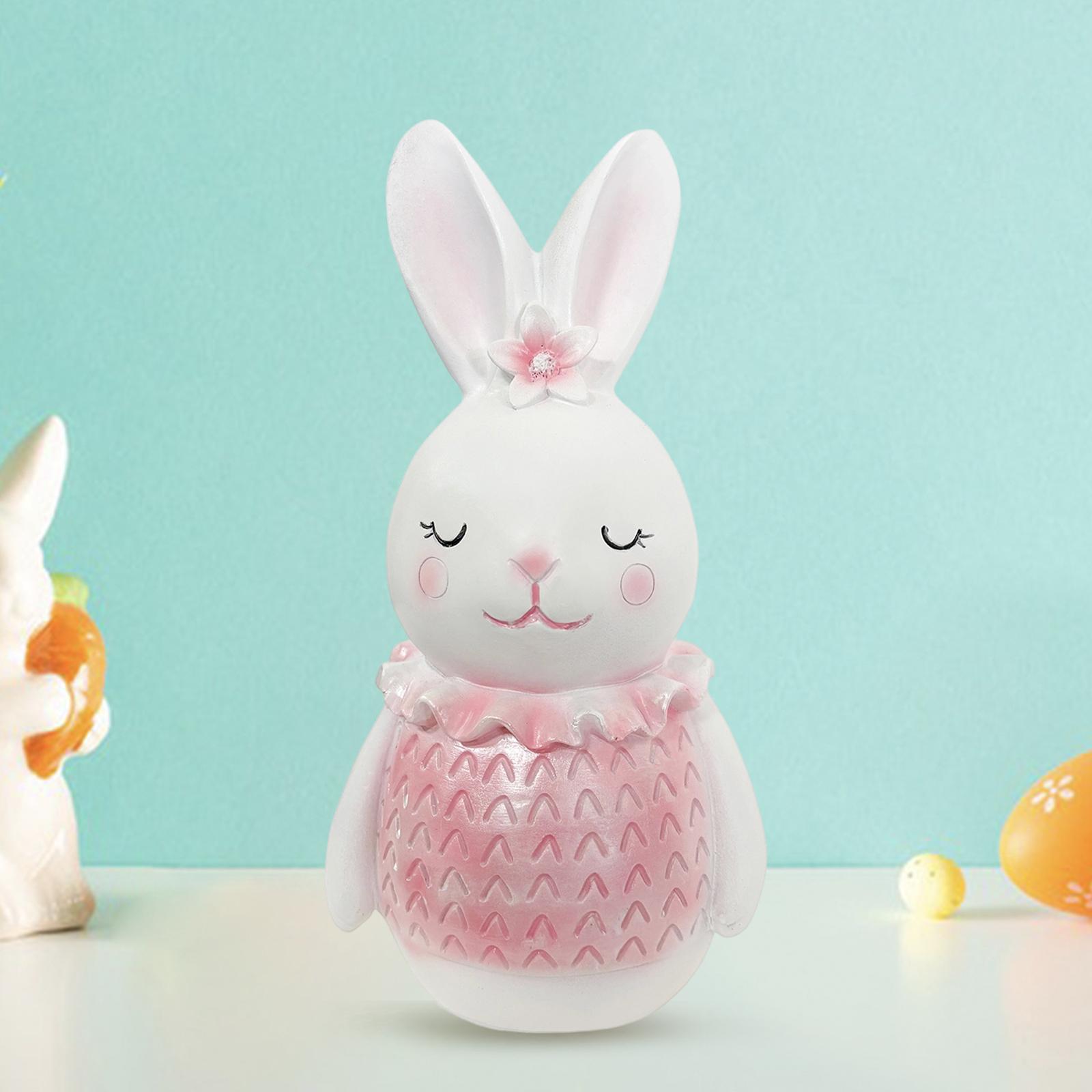 Rabbit Statue Adorable Housewarming Gift Collectible Easter Decoration Resin Rabbit Figurine Home Decor for Balcony Patio Porch рожевий
Rabbit Statue Adorable Housewarming Gift Collectible Easter Decoration Resin Rabbit Figurine Home Decor for Balcony Patio Porch рожевий