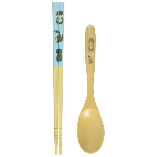 Aoba Chopsticks and Spoon Set, Animal Land, Otter Design, 528180
Aoba Chopsticks and Spoon Set, Animal Land, Otter Design, 528180