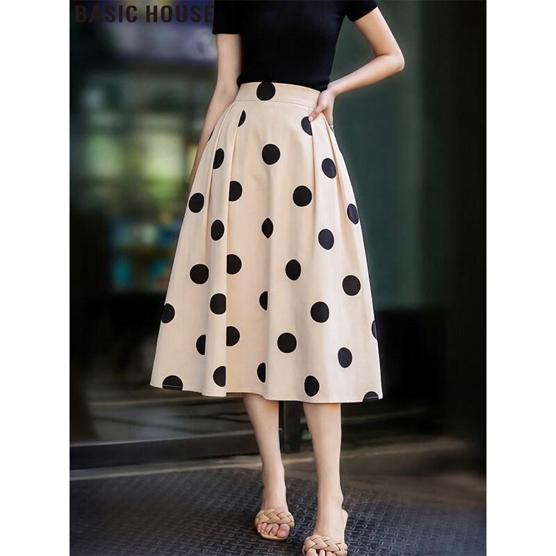 Basic House Women s Polka Dot A-Line Midi Skirt S
Basic House Women s Polka Dot A-Line Midi Skirt S