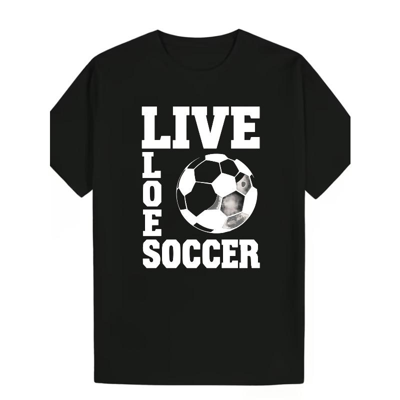 European sizes Casual Sporty Style Men s TShirt Live Love Soccer Graphic Design for Football Fans Summer Wear Perfect Gift 4XL чорний
European sizes Casual Sporty Style Men s TShirt Live Love Soccer Graphic Design for Football Fans Summer Wear Perfect Gift 4XL чорний