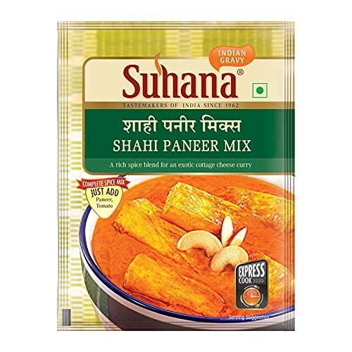 Suhana Shahi Paneer Spice Mix Restaurant Style Gravy Mix Easy Paneer Curry Instant Spice Blend 50 g Pack of 2 Indian
Suhana Shahi Paneer Spice Mix Restaurant Style Gravy Mix Easy Paneer Curry Instant Spice Blend 50 g Pack of 2 Indian