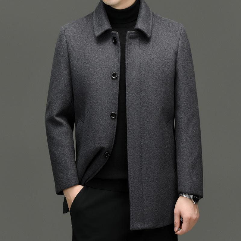 Полупальто шерстяное мужское на осень и зиму Новая шерсть Шерстяное Для мужчин среднего возраста Полный мужчина Плюс полный размер Куртка 195 серый
Полупальто шерстяное мужское на осень и зиму Новая шерсть Шерстяное Для мужчин среднего возраста Полный мужчина Плюс полный размер Куртка 195 серый