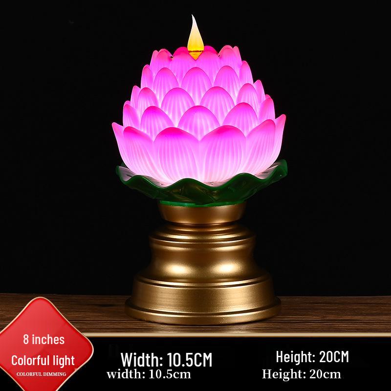 LED Lotus Flame Lamp: Floating Candle Holder with Plug-in/Battery Options, Ideal for Home or Buddha Offerings
LED Lotus Flame Lamp: Floating Candle Holder with Plug-in/Battery Options, Ideal for Home or Buddha Offerings
