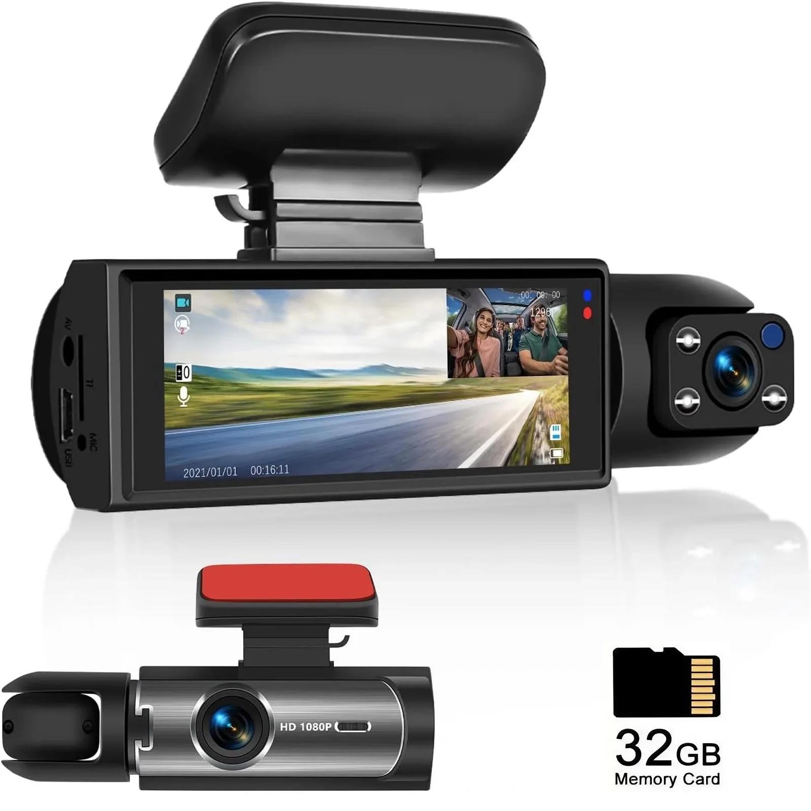 1080P HD Front Rear Dashcam 1 Count Dash Camera for Car,Car Driving Recorder with IR Night-Vision G Sensor 3.16 Inch IPS Screen 32G чорний
1080P HD Front Rear Dashcam 1 Count Dash Camera for Car,Car Driving Recorder with IR Night-Vision G Sensor 3.16 Inch IPS Screen 32G чорний