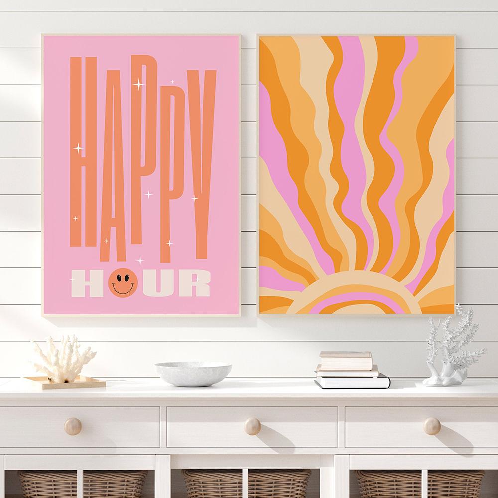 Trendy Drinks Gallery Wall Prints Retro Sun Colorful Poster Boho Pink Yellow Orange Canvas Painting Dorm Teen Room Decor Picture 21x30cm No Framed
Trendy Drinks Gallery Wall Prints Retro Sun Colorful Poster Boho Pink Yellow Orange Canvas Painting Dorm Teen Room Decor Picture 21x30cm No Framed
